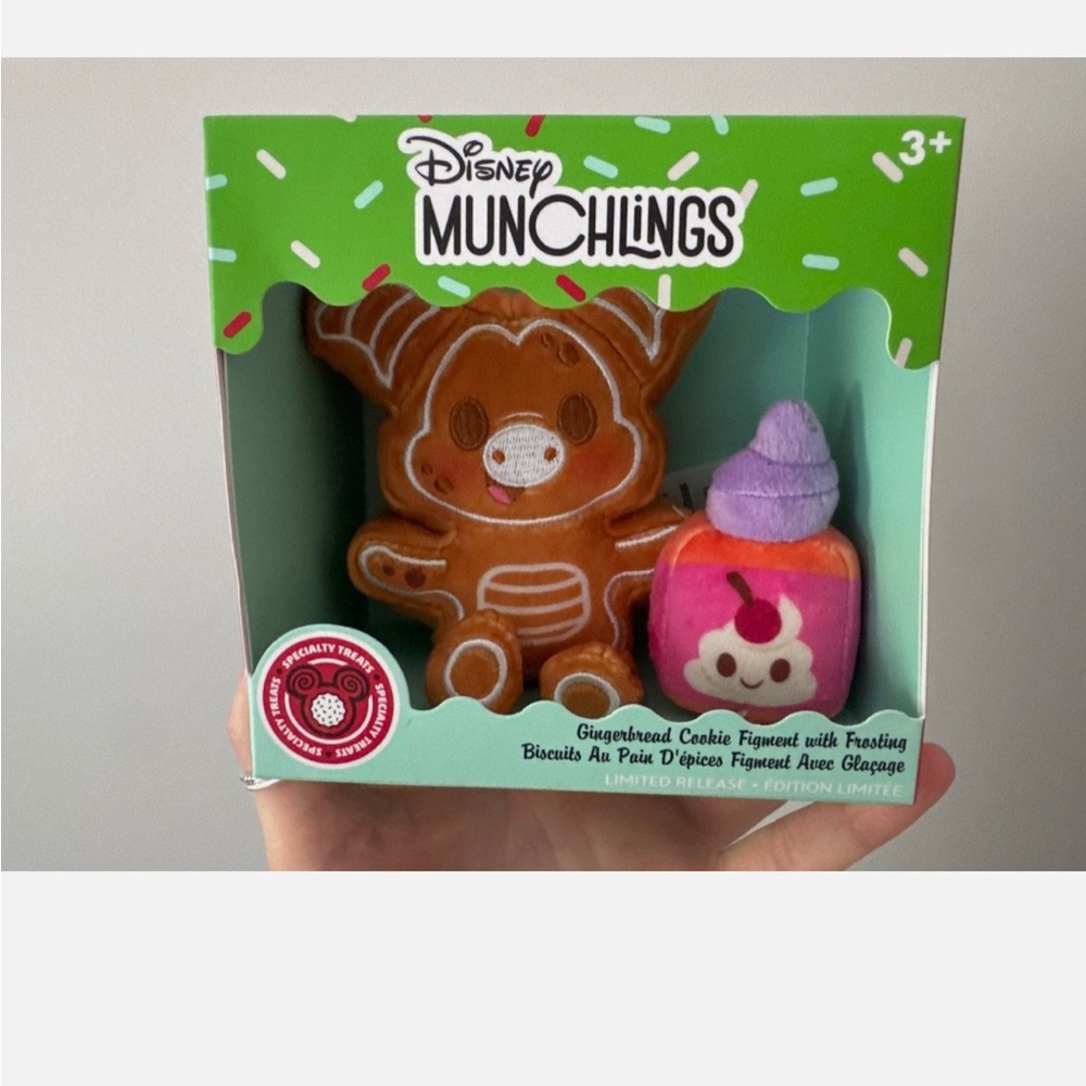 Disney Munchlings Gingerbread Cookie with Purple Frosting Plush